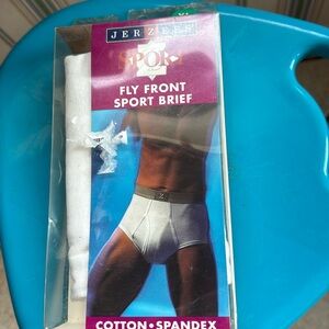 NOS Vintage Jerzees Fly front Sports Brief sz xl 40/42 1997